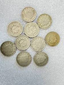 Lot of 10 Liberty �V� Nickels