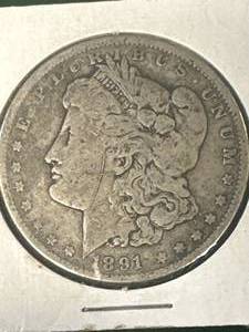 1891 Morgan Silver Dollar