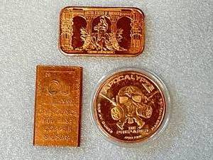 Lot of 3 Copper Round & Bars