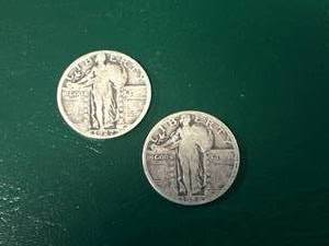 1927 & 1928 Standing Liberty Quarters