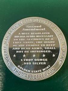 1oz .999 2nd Amendment Silver Round