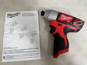lot 15 image: Brand New Milwaukee M12 Lithium-Ion Cordless 14 in. Hex Impact