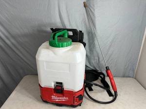 lot 16 image: Milwaukee M18 18-Volt 4 Gal. Lithium-Ion Cordless Switch Tank Backpack Lawn Sprayer