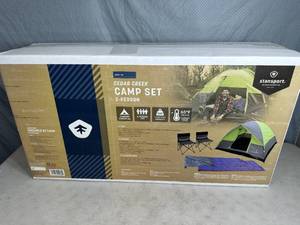 lot 25 image: Brand New Tent, Sleeping Bags, Chairs Set