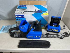 lot 32 image: Kobalt 40 Volt Cordless Chainsaw