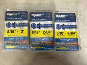lot 52 image: New Tapcon Concrete Screws