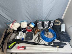 lot 55 image: Hardware, Shop Supplies, Pressure Washer Wand, Hose, etc