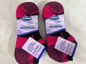 lot 91 image: 6 New Pairs Dr Scholls For Her Socks