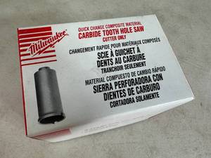 lot 109 image: New Milwaukee Carbide Tooth Hole Saw 2 18