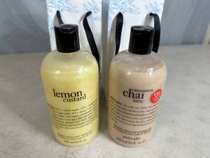 lot 122 image: 2 New Philosophy Shampoo  Soaps