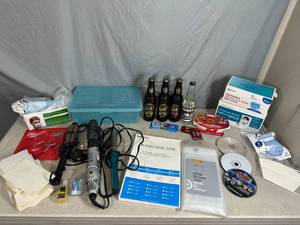 lot 124 image: Face Masks, Shower Curtains, Hair Tools, and More