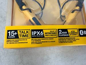 lot 220 image: New Dewalt Jobsite Pro Wireless Bluetooth Earphones