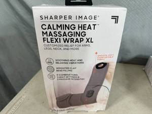lot 223 image: New Sharper Image Calming Heat Massaging Flex Wrap