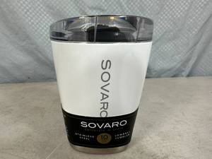 lot 229 image: New Sovaro 10 oz Stainless Steel Insulated Tumbler with Lid