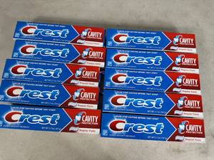 lot 235 image: 10 New Tubes of Crest Toothpaste