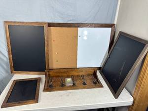 lot 246 image: New Chalkboards, Coat Hooks, White Board