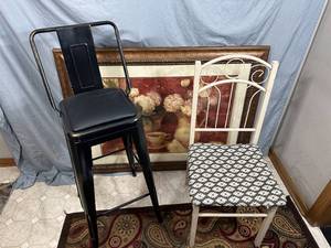 lot 248 image: Chair, Stool, Large Print - Take What You Want