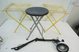 lot 10 image: Wire Patio Tables