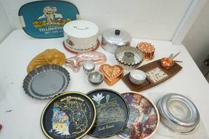 lot 13 image: Cake Cover and Jello Molds