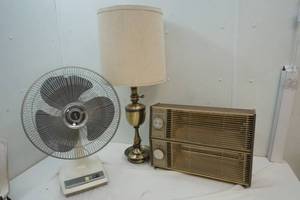 lot 17 image: Fan, Lamp and Heater