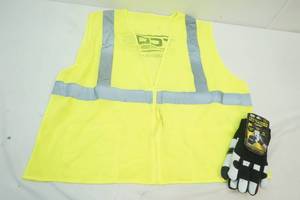 lot 122 image: Work Safety Vest and Gloves