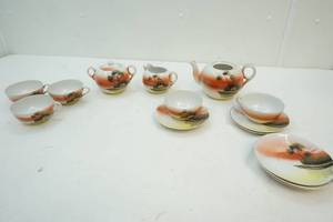 lot 123 image: Antique TT double diamond Tea Set