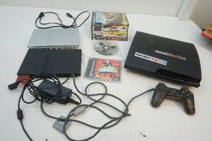 lot 129 image: PS2 and PS3 and games