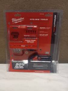lot 15 image: NEW MILWAUKEE FITS ALL CHARGE AND BATTERY