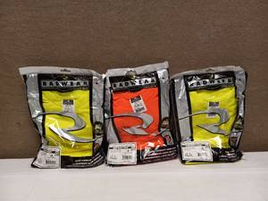 lot 55 image: 3 NEW RADWEAR RADIANS CLASS 2 SAFETY VEST SMALL
