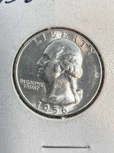 1956 US WASHINGTON QUARTER UNC