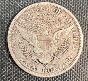 1904-O US BARBER HALF DOLLAR VF35 OR BETTER