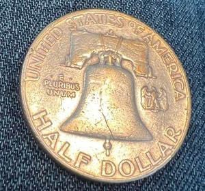 1954-D US FRANKLIN HALF DOLLAR XF (looks better in hand)
