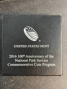 2016 US SILVER DOLLAR NATIONAL PARKS COMMEM IN ORIGINAL PACKAGING