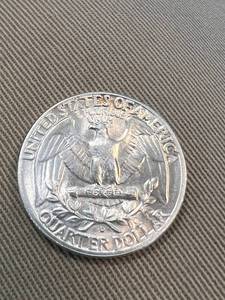 1954-D US WASHINGTON QUARTER UNC