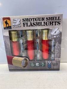 New 3pk Shotgun Shell Flashlights