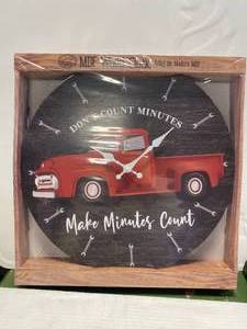 New Old School Truck Wood Clock