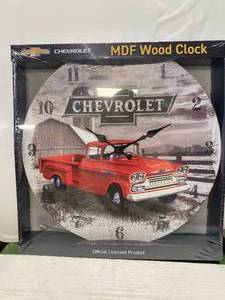New Chevrolet Truck Wood Clock