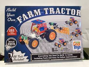 New Build Your Own Farm Tractor Metal Toy