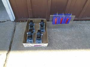 Flat of 4 tool box wheels. As shown.