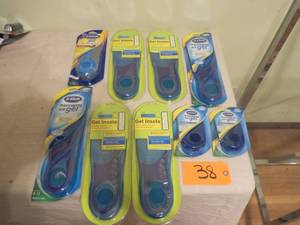 lot 38 image: New - 9 Piece lot of Gel Insoles