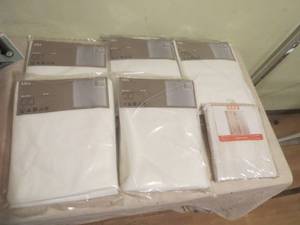 lot 41 image: 6 Piece Lot of Shower Curtain Liners
