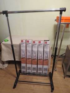 lot 50 image: 5 Pack Lot Expandable Garment Racks
