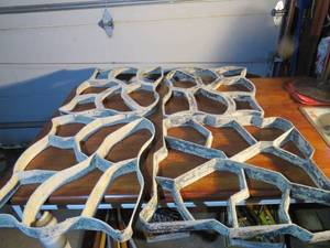 lot 58 image: 4 Piece Lot of Concrete Patiowalkway Molds