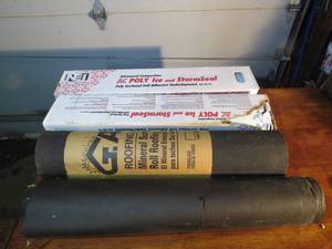 lot 72 image: Mixed Roofing Lot 2- Storm and Ice Underlayment 1 Rolls of Roll Roofing