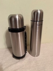 lot 61 image: New - 2 Piece Lot of Stainless Steel ThermosFlasks