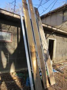 lot 99 image: 3 Piece Lot of 2x12 Scaffolding Planking with Aluminum Plank Bracing