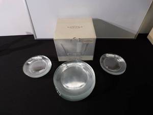 Glass Dishes and Glass Holder (Arcoroc France)