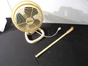Small Table Fan and Back Scratcher