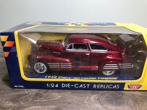 lot 173 image: 1948 Chevy Aerosedan Fleetline 124 scale die cast car