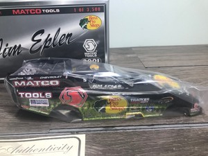 lot 184 image: 2001 Racing Champions  Matco Tools Jim Epler #5  Bass Pro Shops Camaro Funny Car 124 scale die cast